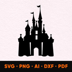 Magic castle SVG, Clean Lines, wizard magic castle png, castle clipart Cricut Cut digital download