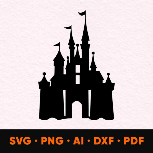 Magic castle SVG, Clean Lines, wizard magic castle png, castle clipart Cricut Cut digital download
