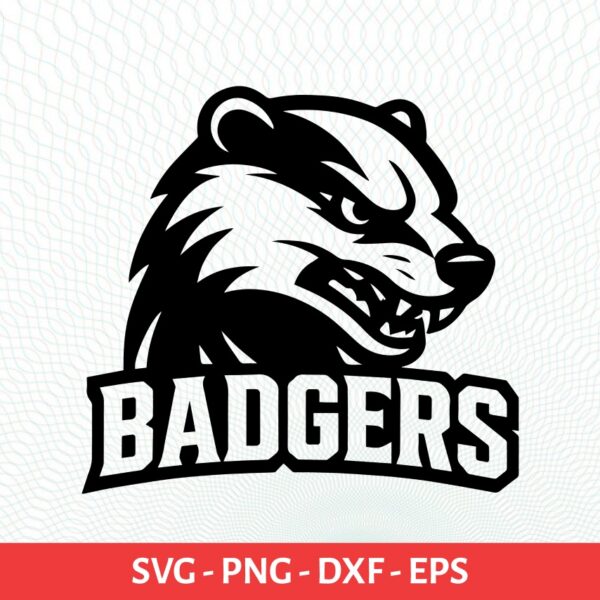 Badgers School Sport Team Logo SVG Badgers Cricut & Silhouette Instant download