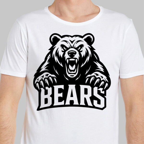 Bears School Sport Team Logo SVG Bears Cricut & Silhouette Instant download - Image 2