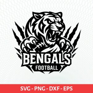 Bengals School Sport Team Logo SVG Bengals Cricut & Silhouette Instant download