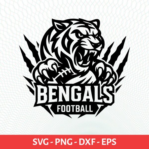 Bengals School Sport Team Logo SVG Bengals Cricut & Silhouette Instant download