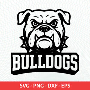 Bulldogs School Sport Team Logo SVG Bulldogs Cricut & Silhouette Instant download