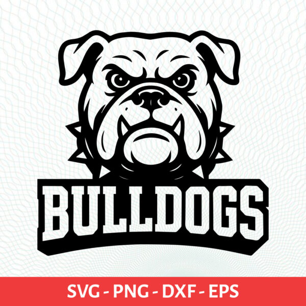 Bulldogs School Sport Team Logo SVG Bulldogs Cricut & Silhouette Instant download