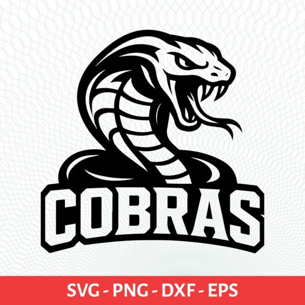 Cobras School Sport Team Logo SVG Cobras Cricut & Silhouette Instant download