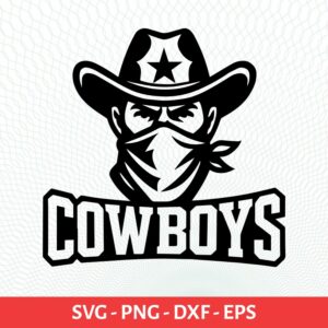 Cowboys School Sport Team Logo SVG Cowboys Cricut & Silhouette Instant download
