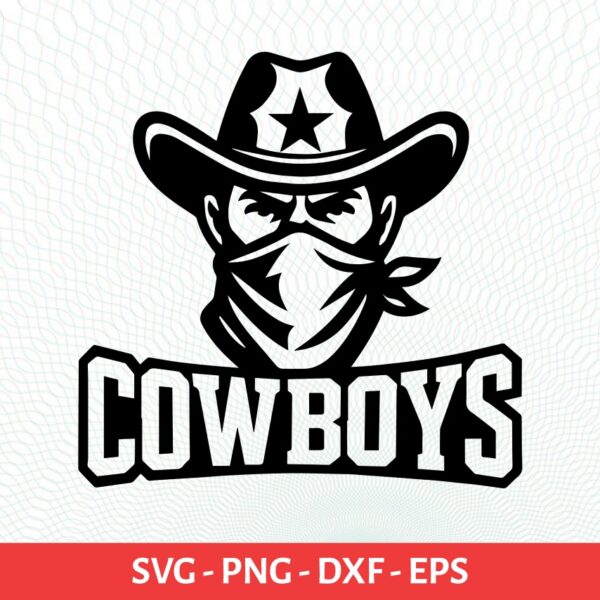 Cowboys School Sport Team Logo SVG Cowboys Cricut & Silhouette Instant download
