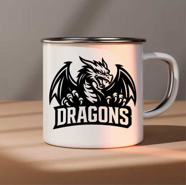 Dragons School Sport Team Logo SVG Dragons Cricut & Silhouette Instant download - Image 3