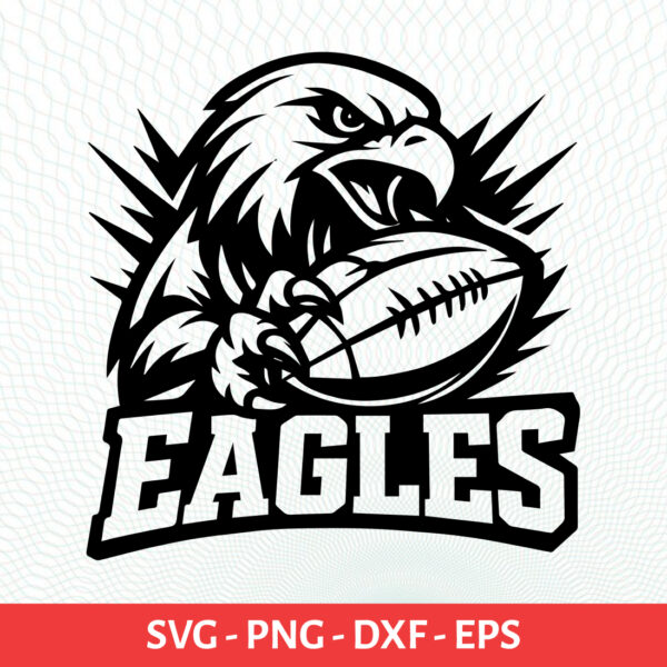 Eagles School Sport Team Logo SVG Eagles Cricut & Silhouette Instant download