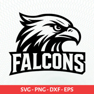 Falcons School Sport Team Logo SVG Falcons Cricut & Silhouette Instant download