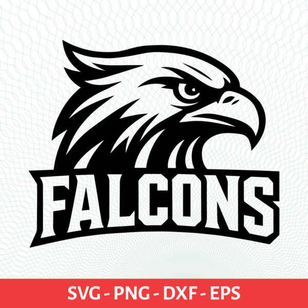 Falcons School Sport Team Logo SVG Falcons Cricut & Silhouette Instant download