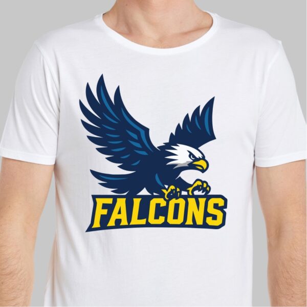 Falcons-color School Sport Team Logo SVG Falcons-color Cricut & Silhouette Instant download - Image 2