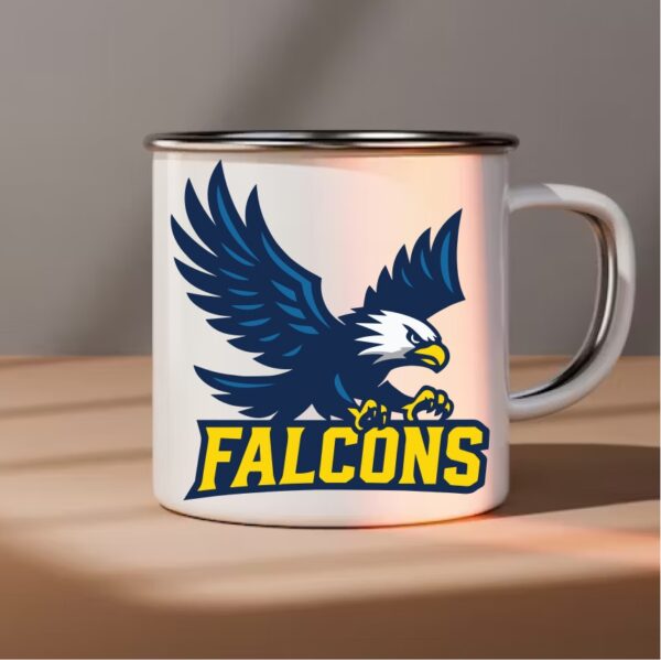 Falcons-color School Sport Team Logo SVG Falcons-color Cricut & Silhouette Instant download - Image 3