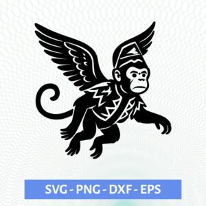 Flying Monkey 2 cut file Cricut & Silhouette Instant download