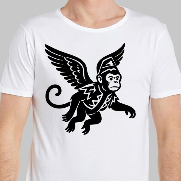 Flying Monkey 2 cut file Cricut & Silhouette Instant download - Image 2