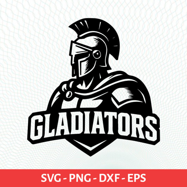 Gladiators School Sport Team Logo SVG Gladiators Cricut & Silhouette Instant download