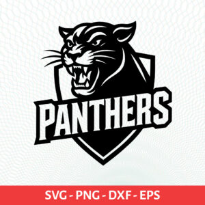 Panthers-2 School Sport Team Logo SVG Panthers-2 Cricut & Silhouette Instant download