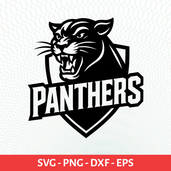 Panthers-2 School Sport Team Logo SVG Panthers-2 Cricut & Silhouette Instant download