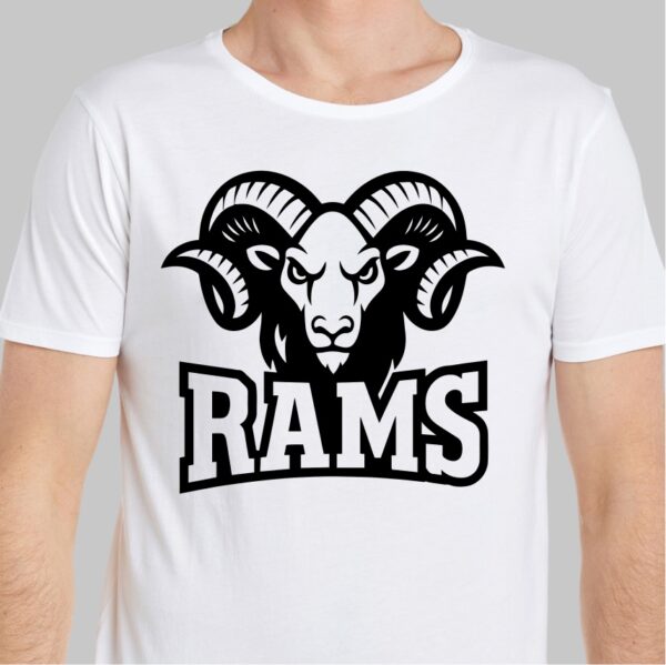 Rams School Sport Team Logo SVG Rams Cricut & Silhouette Instant download - Image 2