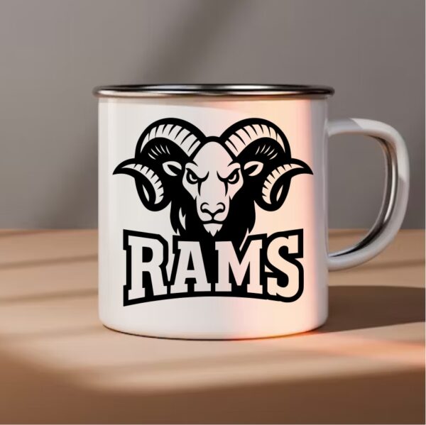 Rams School Sport Team Logo SVG Rams Cricut & Silhouette Instant download - Image 3