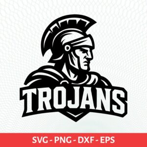 Trojans School Sport Team Logo SVG Trojans Cricut & Silhouette Instant download