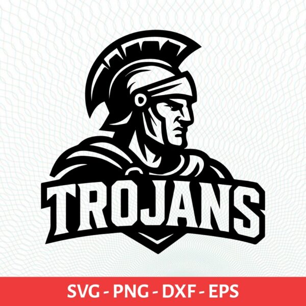 Trojans School Sport Team Logo SVG Trojans Cricut & Silhouette Instant download